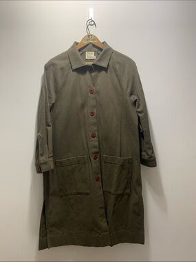 BEATON Olive Long Chore Coat